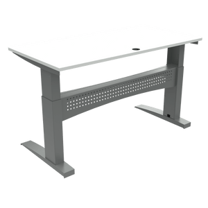 Heavy Duty Conset Standing Desk 501-11 White 1600x800mm Top