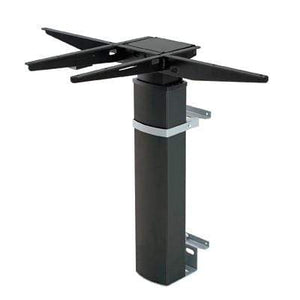 501-19 Single Column Sit Stand Frame with Wall Mount in Black