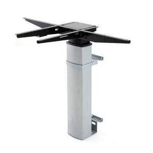 501-19 Single Column Sit Stand Frame with Wall Mount in Silver