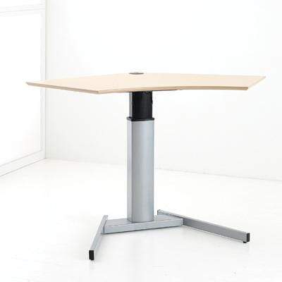 Conset 501-19 Single Column Standing Desk - Silver