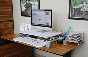 Sit Stand Desks Small / White Arise Deskalator Height Adjustable Standing Desk Riser