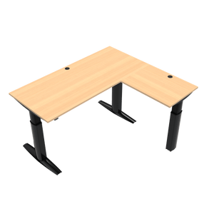 Conset 501-23 Corner Sit Stand Desk