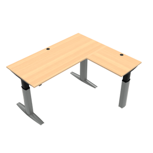 Conset 501-23 Corner Sit Stand Desk