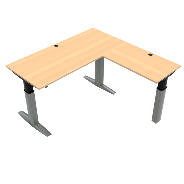 Conset 501-23 Corner Sit Stand Desk