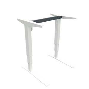 Conset 501-43 White 72cm Rail Sit Stand Desk Frame