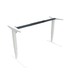 Conset 501-43 Sit Stand Desk Legs White 112-152cm Flex Adjustable Rail