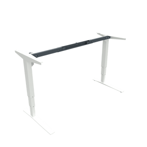 Conset 501-43 White Adjustable Desk Rail 132cm-172cm