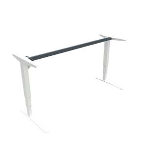 Conset 501-43 172cm Rail White Sit Stand Desk Legs