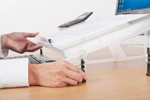 Compact Microdesk Ergonomic Inline Document Holder Writing Slope