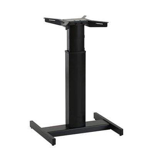 501-19 Single Column Sit Stand Frame with Centre Base in Black