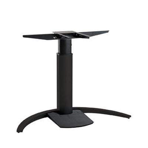 501-19 Single Column Sit Stand Frame with Design Base in Black