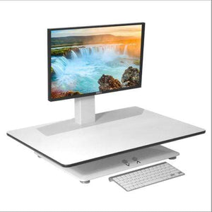 Standesk Height Adjustable Desk lowered white
